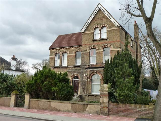 House on Crescent Road, Beckenham. A Victorian villa of the kind the railway brought: solid walls, tall rooms and a flue in almost every one of them.